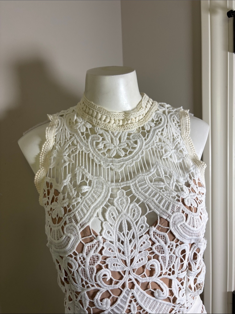 Saylor Marcella Flapper Dress White - Picture 5 of 16